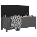 vidaXL Úložný box s vankúšom sivý 105x40x45 cm