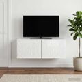 vidaXL Nástenná TV skrinka 59,5 x 31 cm Biela s vysokým leskom
