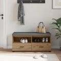 vidaXL Predsieňová lavica Remeselný Dub 100 x 38 x 46 cm