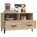 vidaXL TV skrinka dub sonoma 80x36x50 cm spracované drevo