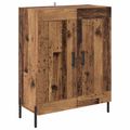 vidaXL Highboard Staré drevo 69,5 x 34 x 180 cm Kompozitné drevo