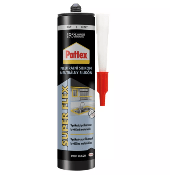 2928646 Pattex Neutrálny silikón biely 280 ml