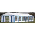 Krytie pre party stan horné a bočné panely 12x6 m modro-biely