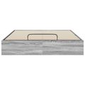 vidaXL Otomanový posteľný rám Sivá Sonoma 203 x 150 x 25 cm