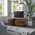vidaXL TV skrinka dymový dub 80x34x36 cm spracované drevo