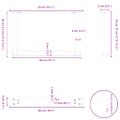 vidaXL Nohy konferenčného stolíka v tvare U, 2 ks, prírodná oceľ, 50 x (30-31) cm, oceľ