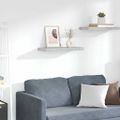 vidaXL Plávajúca nástenná polica betónovo sivá 60x23,5x3,8 cm MDF