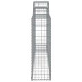 vidaXL Oblúkové gabiónové koše 8ks 300x30x100/120cm pozinkované železo