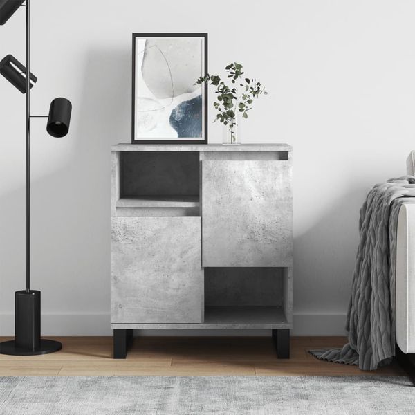 vidaXL Komoda betónovo sivá 60x35x70 cm spracované drevo