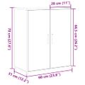 vidaXL Servírovacia skriňa 2 ks Remeselný dub 60 x 31 x 70 cm