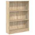 vidaXL Knižnica dub sonoma 80x24x109 cm kompozitné drevo