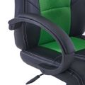 vidaXL Herná stolička zelená umelá koža