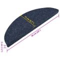 vidaXL Samolepiace nášľapy na schody 15 ks 56x17x3 cm modré