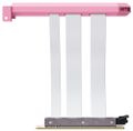 HYTE Riser PCI-E 5.0 / Strawberry Milk / barevný kryt / Délka: 200mm Kabel, pro VGA, PCIe 5.0 x16, 64GB/s, 30AWG, EMI stínení, 200mm, bílý kabel, ružový kryt