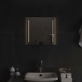 vidaXL Zrkadlo do kúpeľne s LED Priehľadná 40 x 40 cm tvrdené sklo