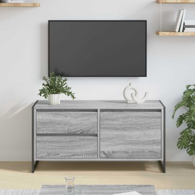 vidaXL TV skrinka Sivý Sonoma 100 x 36 x 49.5 cm Kompozitné drevo