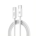 Kábel T-PHOX GLARY LITE SERIES 3W 1M USB-C/USB-C biely