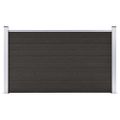 vidaXL Plotový panel WPC 180x105 cm čierny