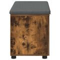vidaXL Predsieňová lavica s vankúšom Údený Dub 80 x 38 x 46 cm