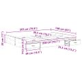 vidaXL Rám postele s úložným prostorem Remeselný dub 160 x 200 cm