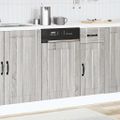 vidaXL Panel do umývačky riadu, Lucca, sivé sonoma, kompozitné drevo