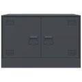vidaXL TV skrinky 2 ks antracitové 67x39x44 cm oceľ