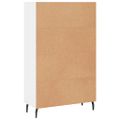 vidaXL Vysoká skrinka biela 69,5x31x115 cm kompozitné drevo