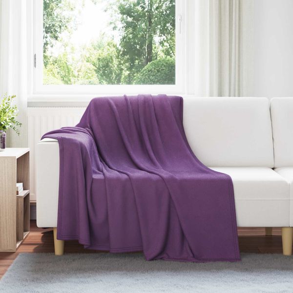 vidaXL Prikrývky na hodenie 24 pcs Fialová 200 x 150 cm Flís