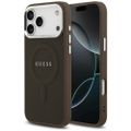 Puzdro Guess Classic Logo MagSafe pre iPhone 17 Pro Max hnedá