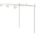 vidaXL Záhradná pergola, starožitná hnedá 3x3x2,5 m, železo