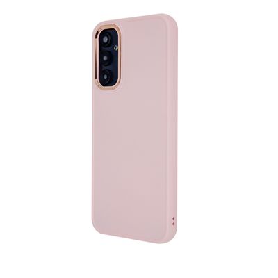 Saténové dotykové puzdro pre Samsung Galaxy S24 Plus ružová