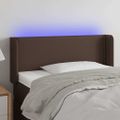 VidaXL Čelo postele hnedé 93x16x78/88 cm umelá koža