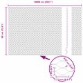 vidaXL Hexagonálny plot s stĺpom 100 x 0,6 m PVC potiahnutá oceľ Sivá