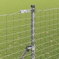 vidaXL Stĺp na plot. 2 ks Strieborná Povrchovo upravená oceľ