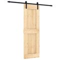 vidaXL Posuvné dvere 70 x 210 cm Masívne borovicové drevo (neupravené)