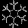 vidaXL Silueta vianočnej vločky s LED 3 ks teplé biele 38x37 cm