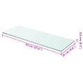 vidaXL Poličky 2 ks panel z priehľadného skla 70x25 cm
