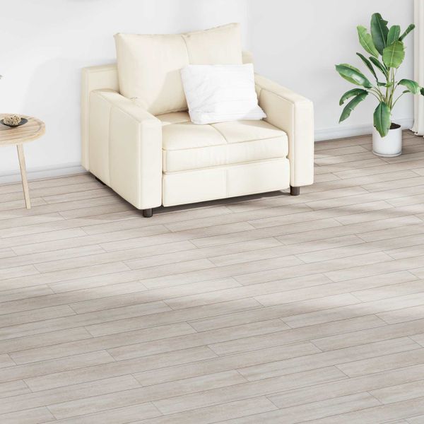 vidaXL Podlahové dosky 36 pcs Biely klasický dub 5,02 m² PVC