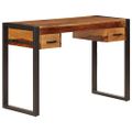 vidaXL Stôl s 2 zásuvkami 110x50x77 cm masívne akáciaové drevo