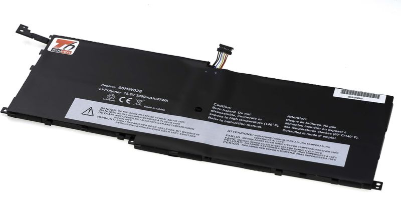 Batéria T6 Power pre Lenovo ThinkPad X1 Carbon 4th Gen, X1 Yoga, 3080mAh, 47Wh, 4cell, Li-Pol