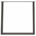 vidaXL Nohy k jedálenskému stolu v tvare U, 2 ks, antracitové, 80 x (72-73) cm, oceľ