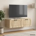 vidaXL Nástenná TV skrinka Dub sonoma 98 x 41 x 30 cm Kompozitné drevo