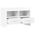 vidaXL TV skrinka 71,5 x 33 x 47 cm Biela Kompozitné drevo