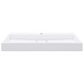 vidaXL Umývadlo z minerálneho/mramoroveho odliatku 100x46x11 cm biele