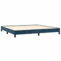 vidaXL Rám postele bez matraca tmavomodrý 200x200 cm zamat