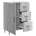 vidaXL Servírovacia skriňa so zásuvkou Sivá sonoma 66 x 34,5 x 89,5 cm