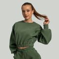 Dámska mikina Lunar Cropped Cedar Green - STRIX, veľkosť XS, veľkosť oblečenia XS