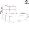 vidaXL Posteľ boxspring s matracom Tmavozelená 180 x 200 cm Zamat