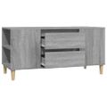 vidaXL TV skrinka sivý dub sonoma 102x44,5x50 cm spracované drevo