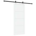 vidaXL Posuvné dvere ORKDAL 83 x 202 cm Borovicový masív Biela